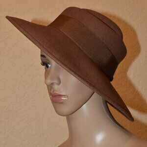 Vintage Merinos Italy Brown Hat 100% wool